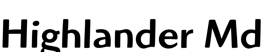Highlander Md ITC TT Medium Font Download Free